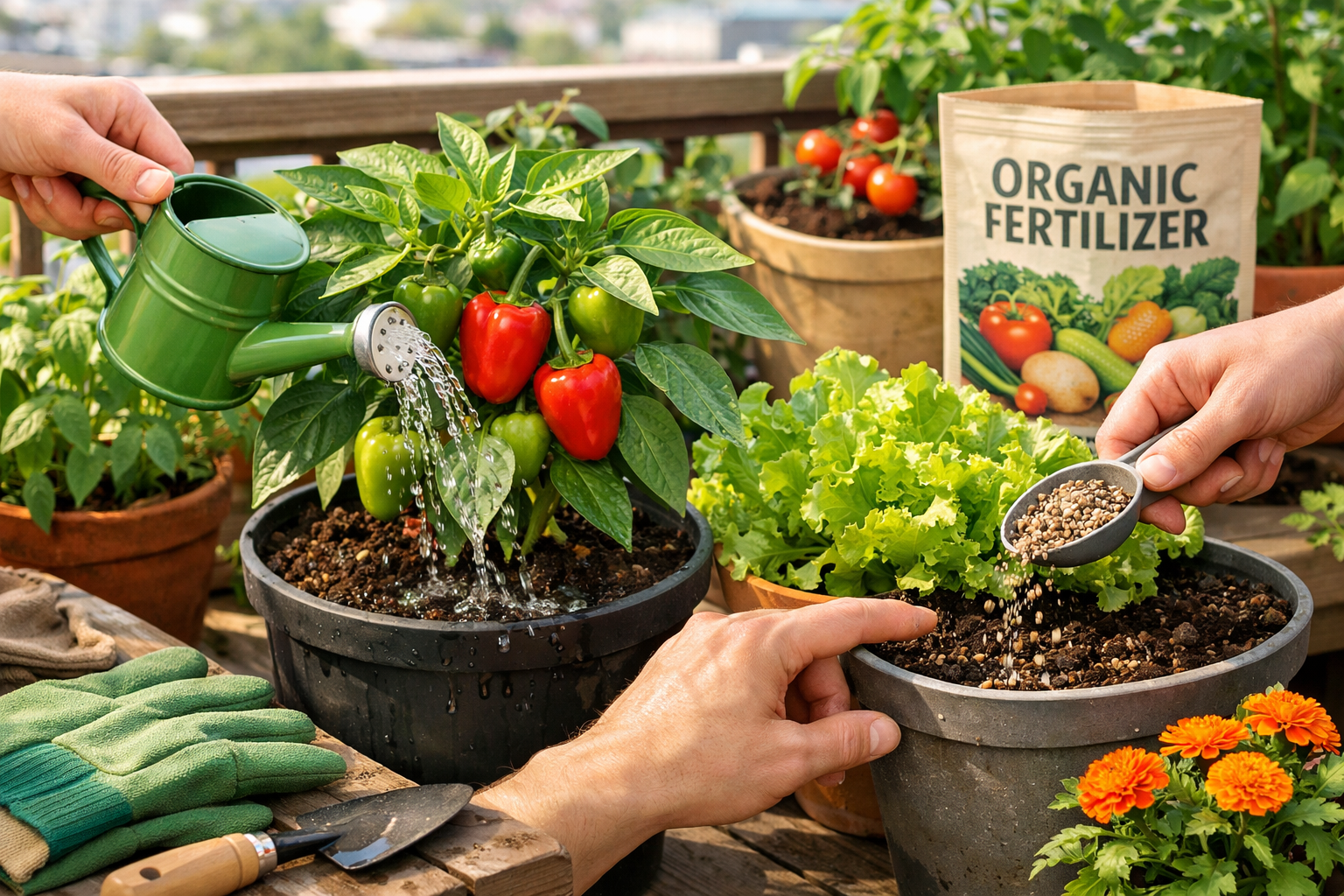 Small Balcony Vegetable Gardening