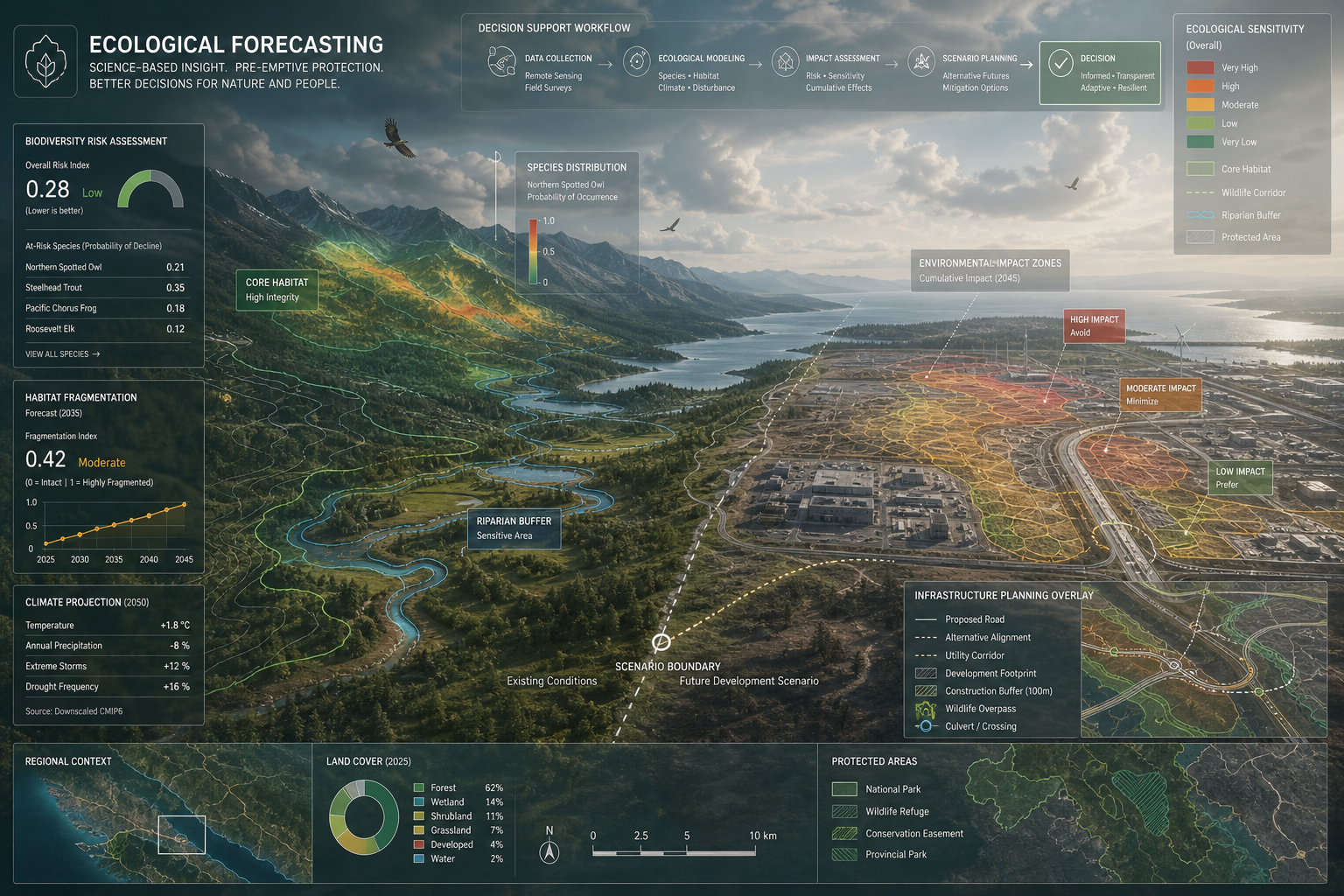 Core Tools Used in Ecological Forecasting for Site Surveys