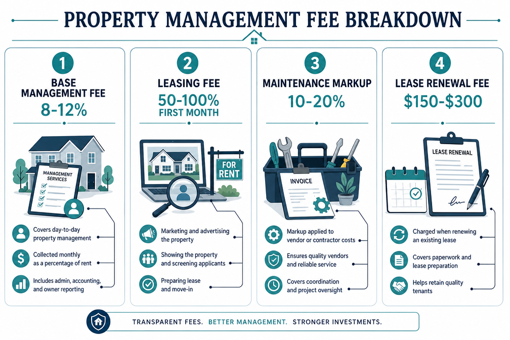 Why Property Management Fees: The 8% Is Never the Whole Bill