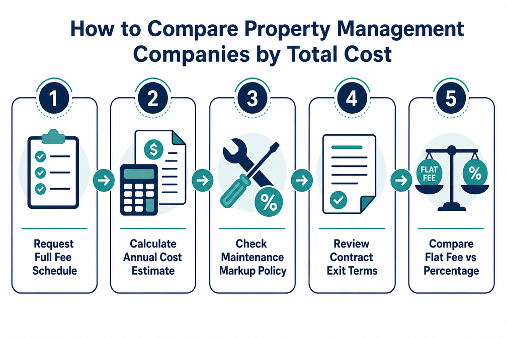 How to Compare Property Management Companies by Total Cost, Not Just Percentage