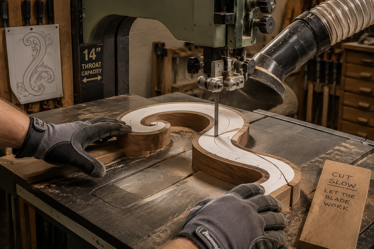Precision Curve Cutting and Intricate Shapes