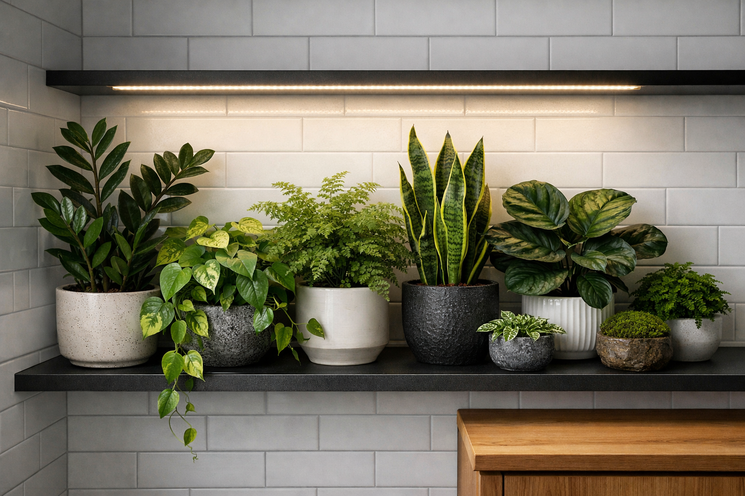 Indoor Plants for Bathrooms with No Windows