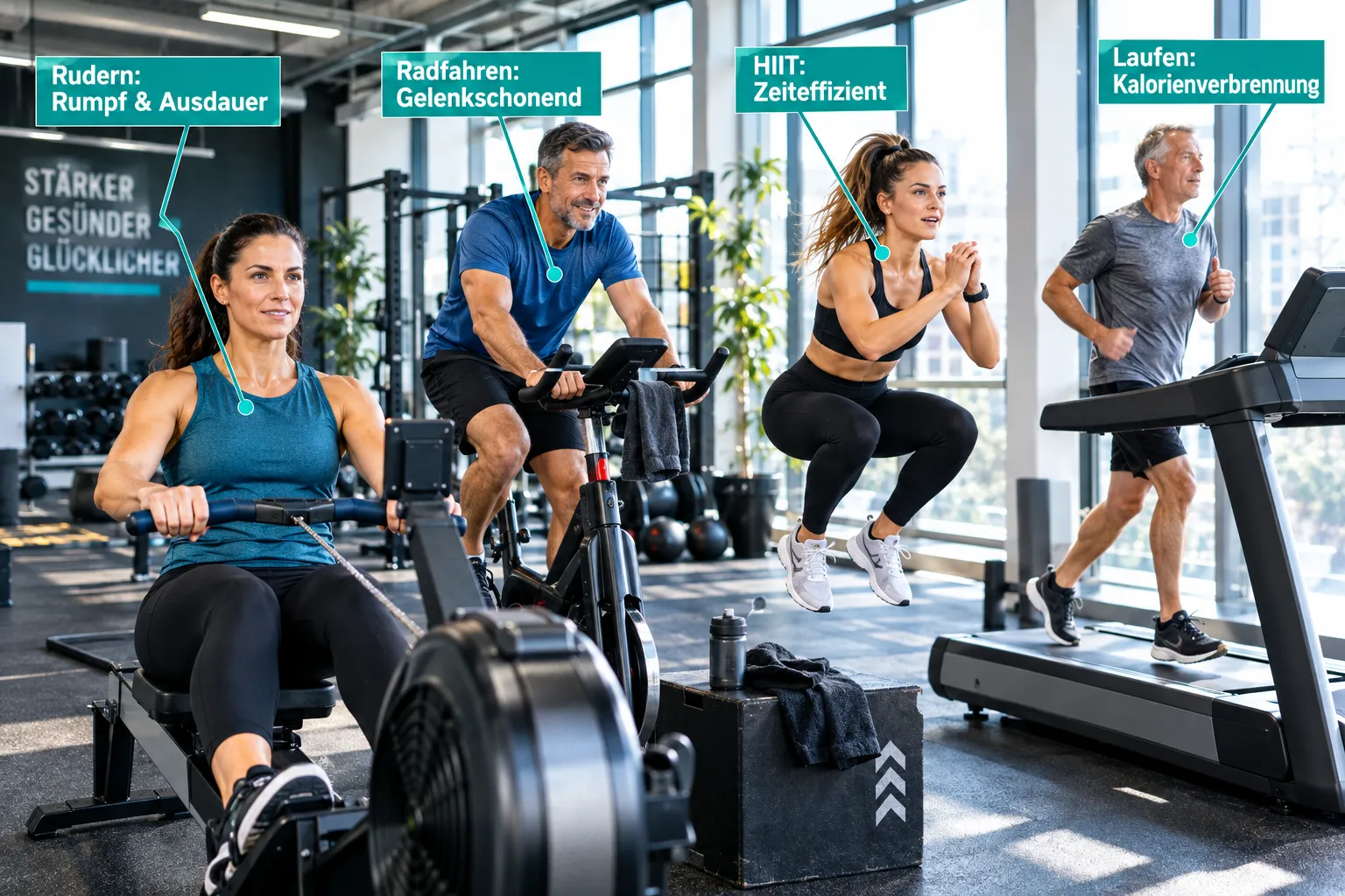 Cardio Arten im Vergleich: Welche passt zu welchem Ziel?
