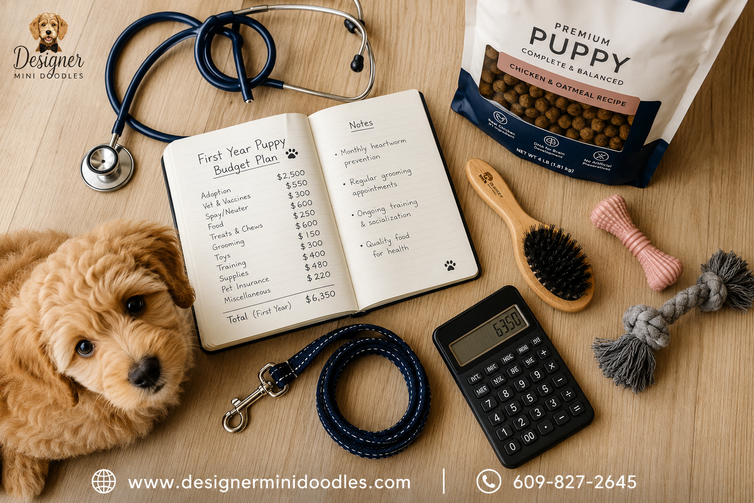 What should I budget for first-year micro goldendoodle expenses?