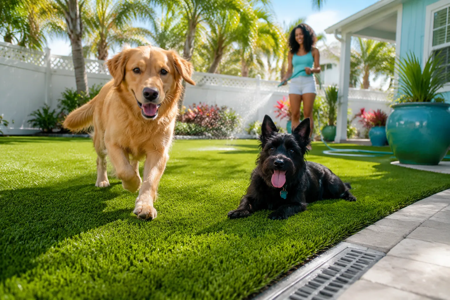 Is Artificial Grass Good for Pets, and How Do You Solve Dog Drainage Problems?