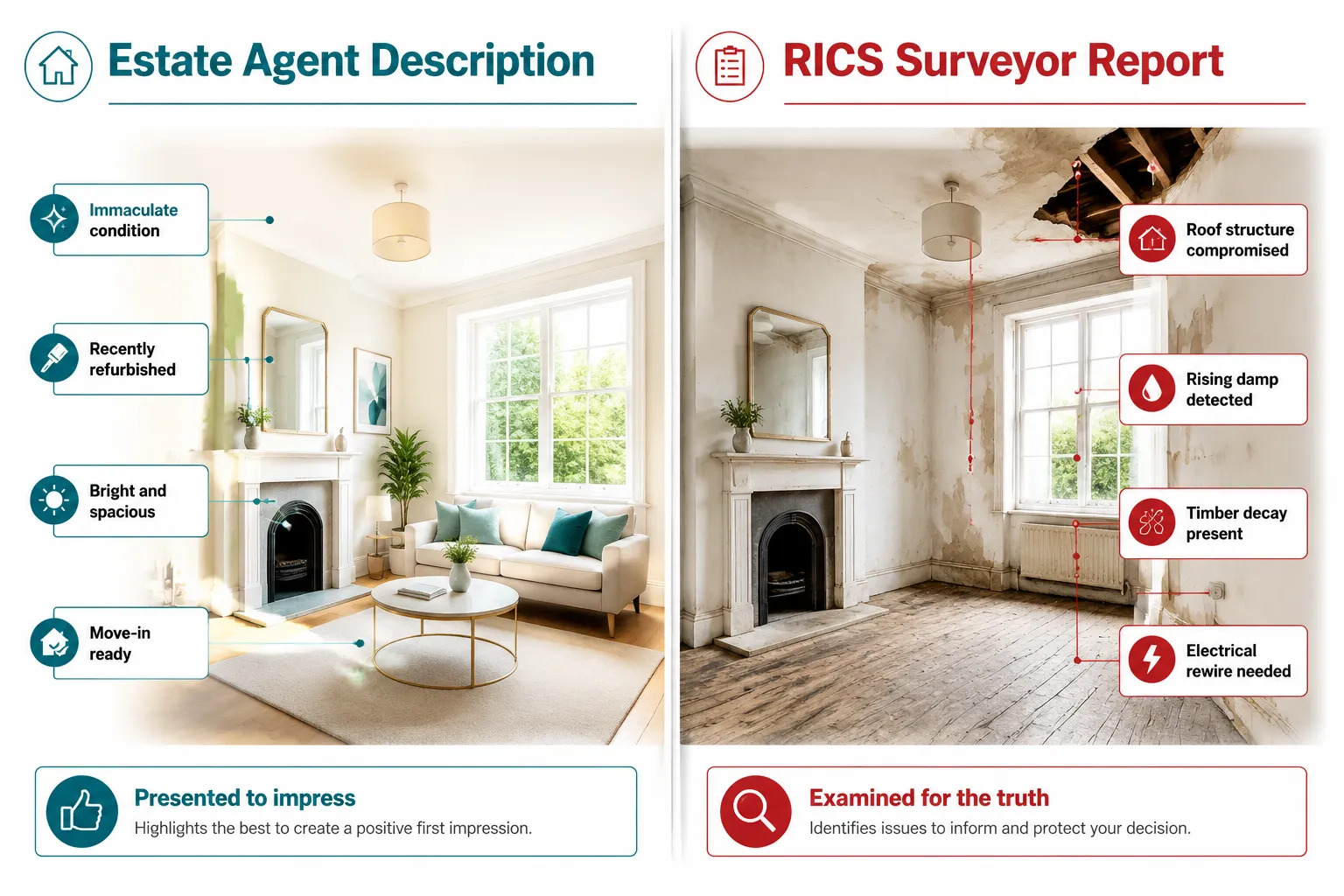Why the Gap Between Estate Agent Description and Surveyor Findings Exists