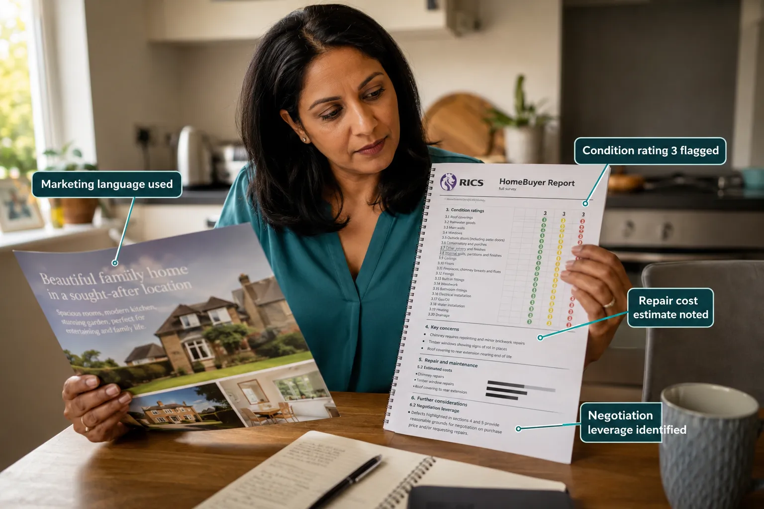 Practical Steps to Navigate the Gap Between Estate Agent Description and Surveyor Findings