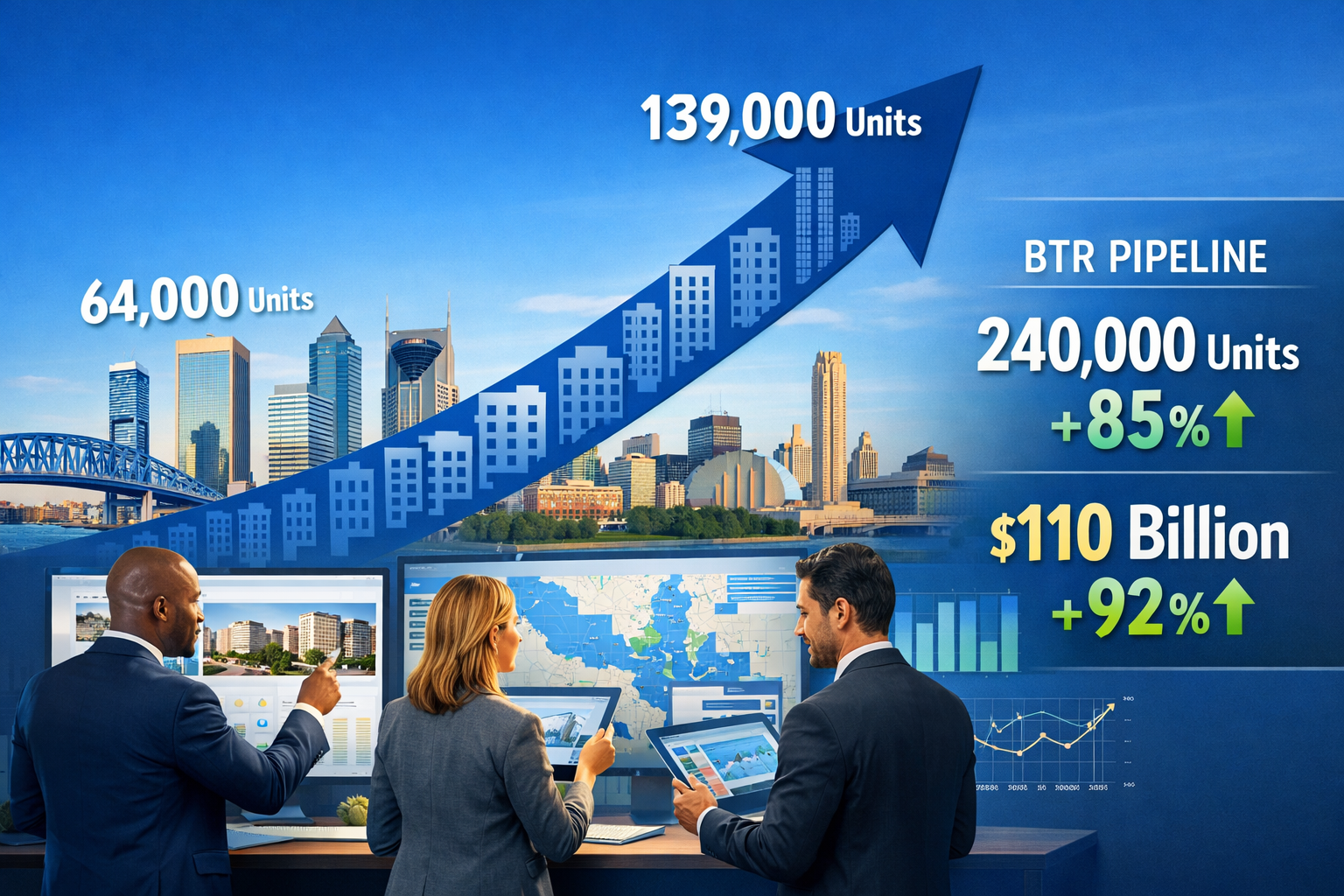 Detailed () image showing institutional investment surge visualization with modern infographic design: large upward trending