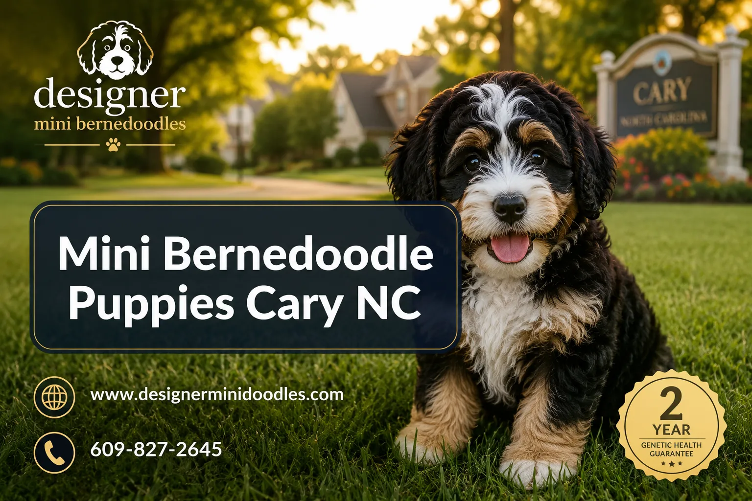 Mini Bernedoodle puppies Cary North Carolina
