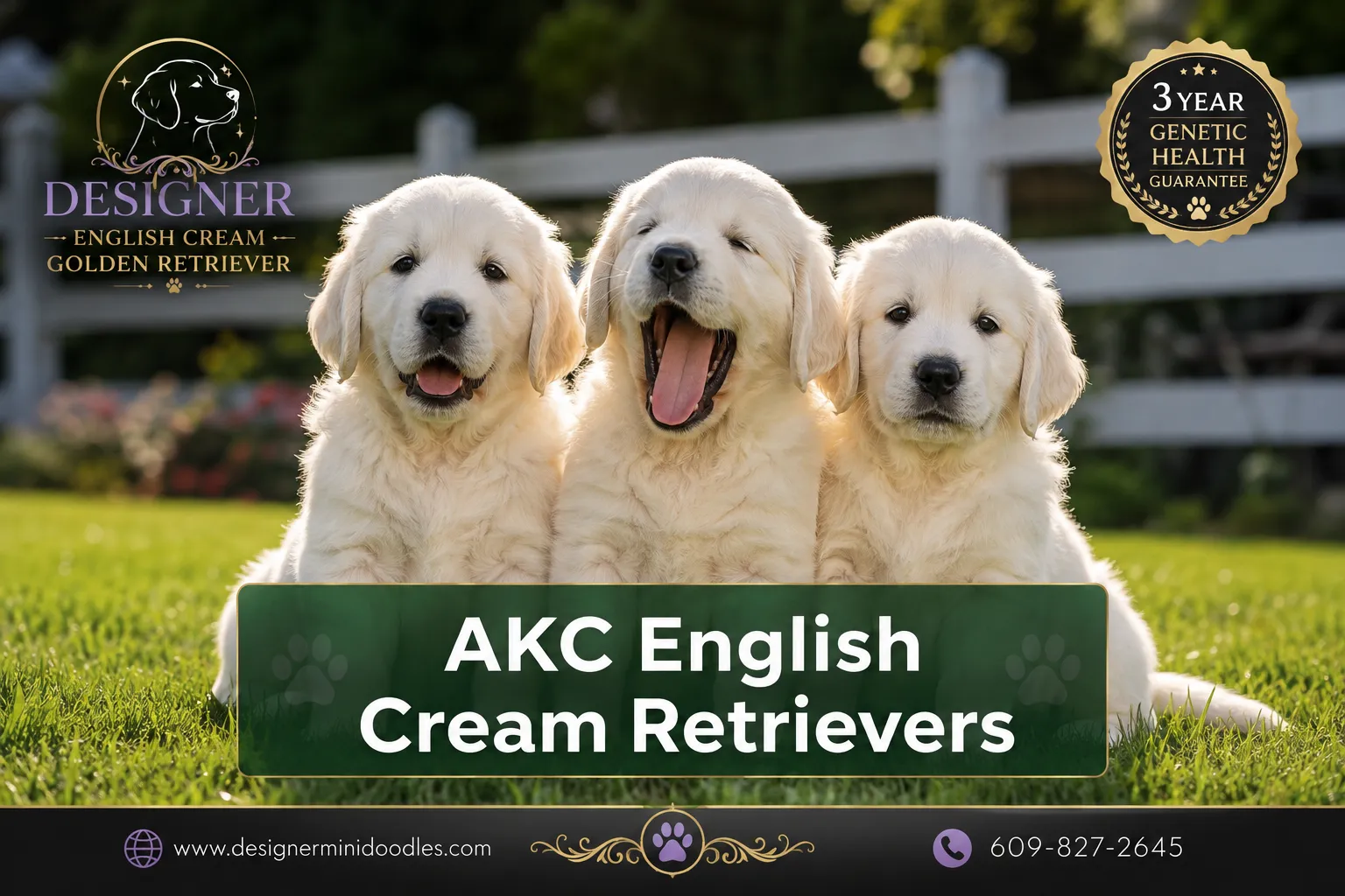 AKC english cream retriever puppies
