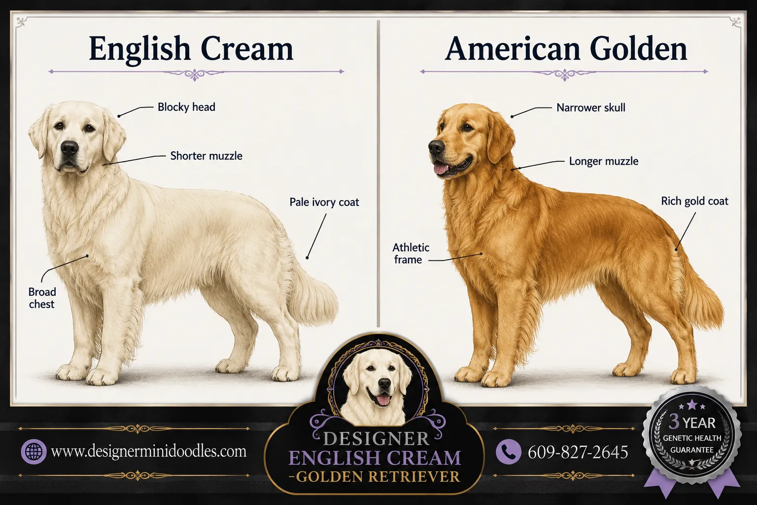 AKC english cream retriever puppies