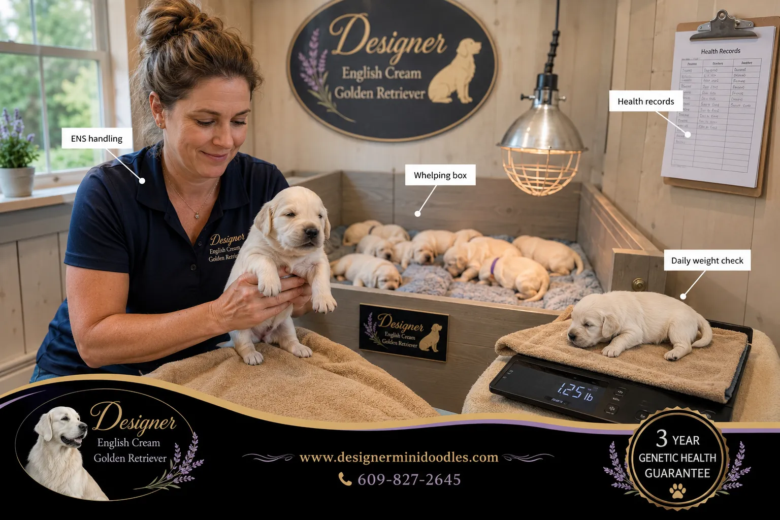 What are common english cream retriever puppy health problems?