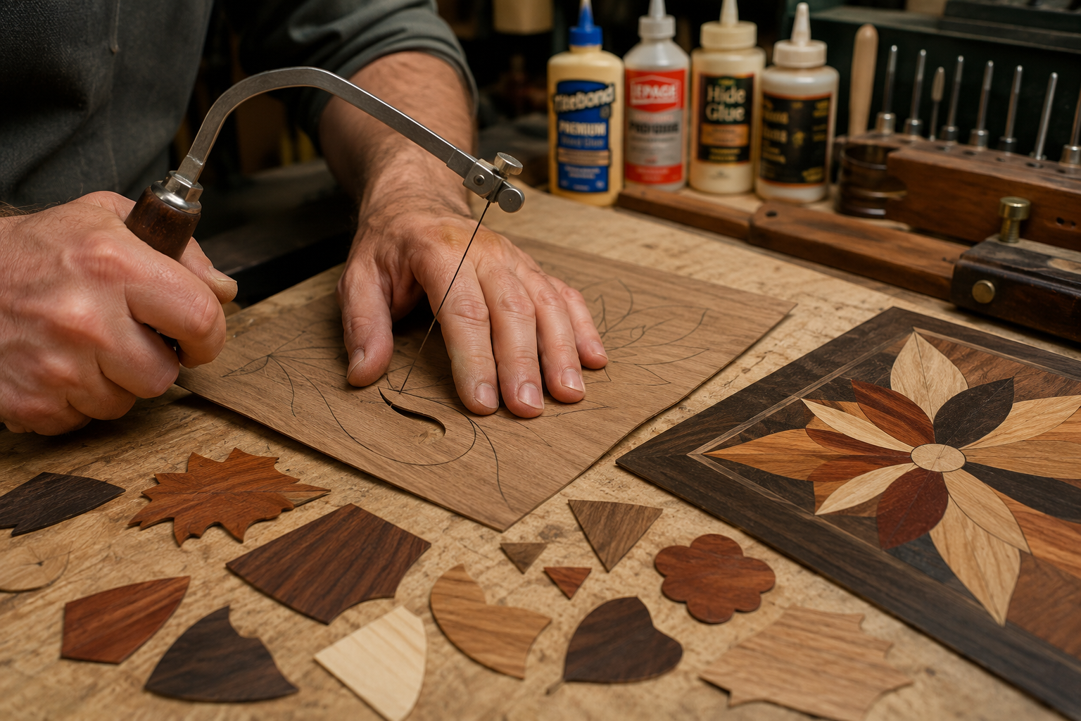 Essential Materials and Tools for Marquetry and Inlay Projects