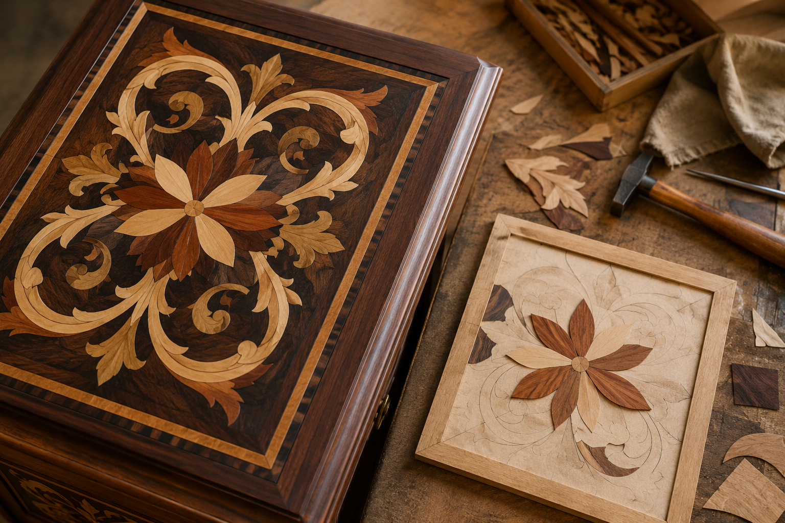 Techniques and Processes: Adding Decorative Wood Veneer Designs to Furniture