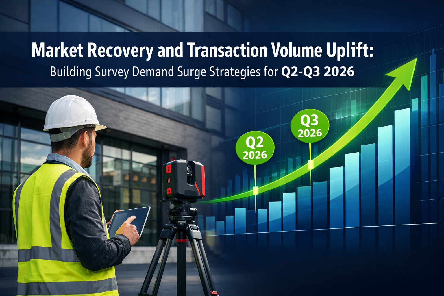 Professional () hero image featuring 'Market Recovery and Transaction Volume Uplift: Building Survey Demand Surge Strategies