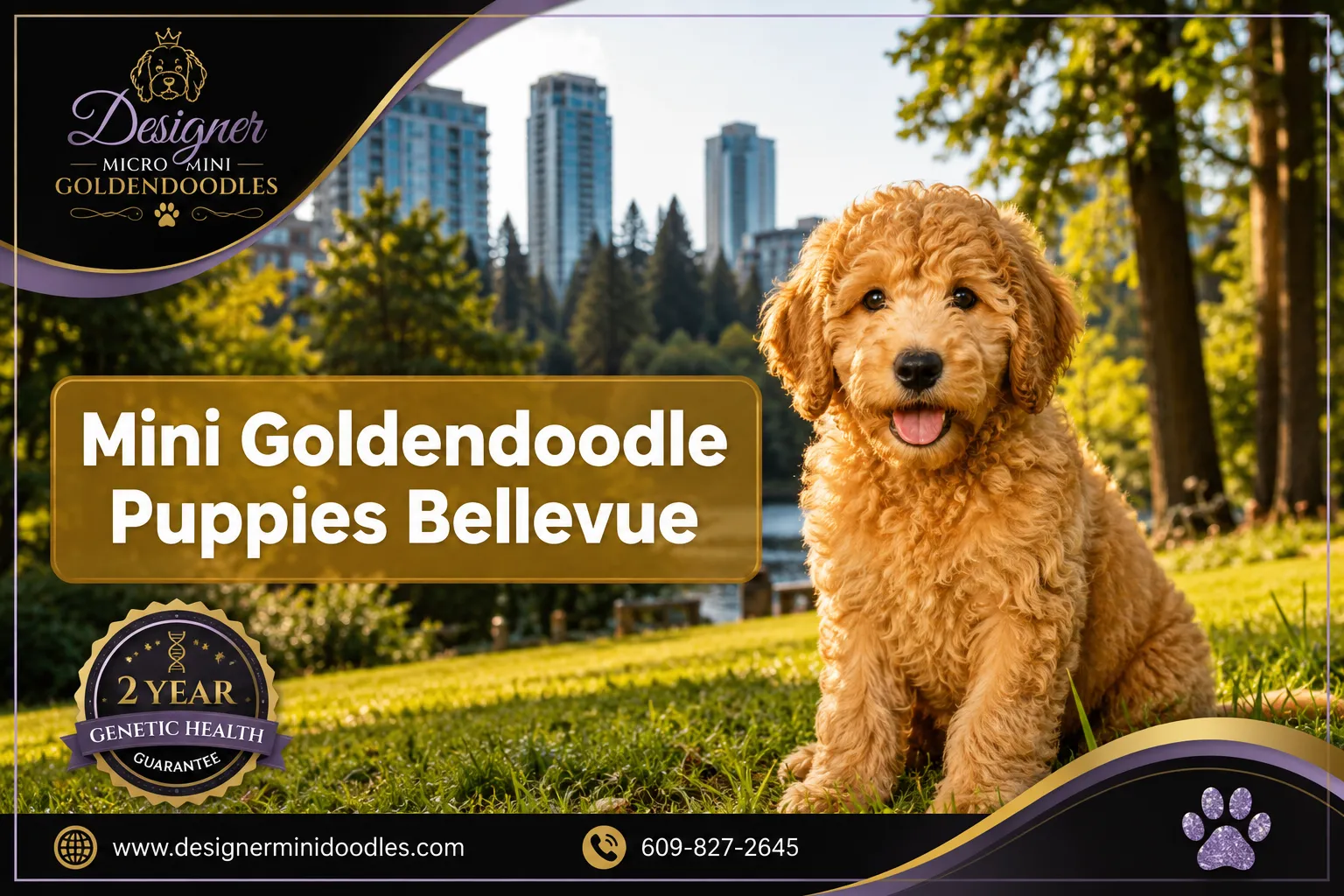 Mini Goldendoodle puppies Bellevue Washington