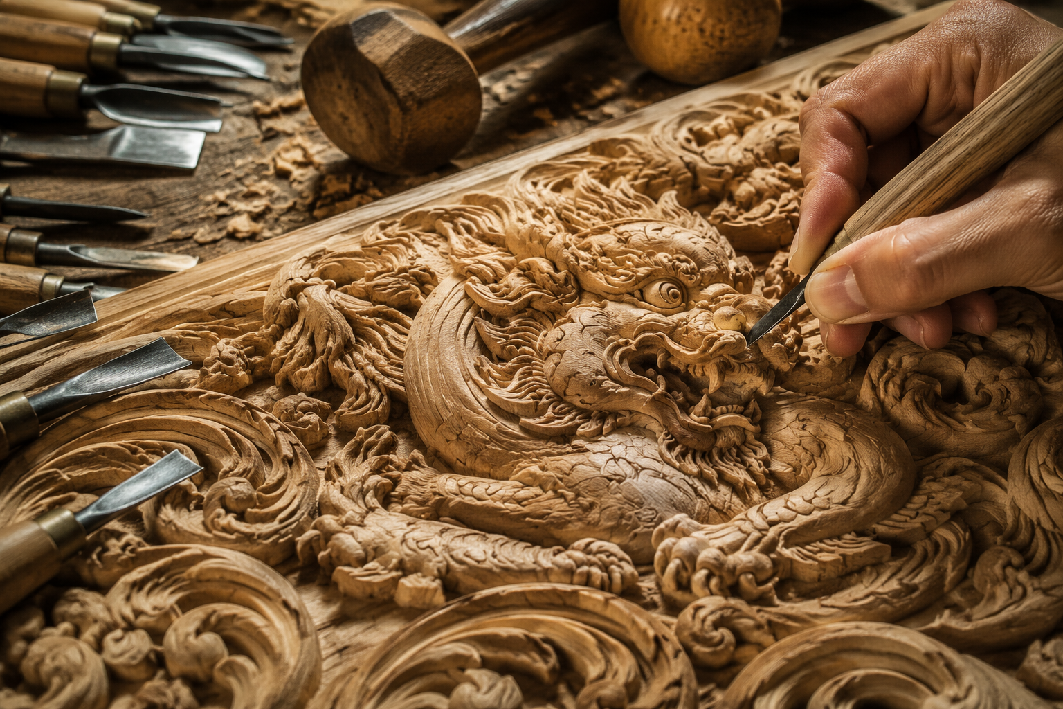 Relief Carving: Creating Depth on a Flat Surface