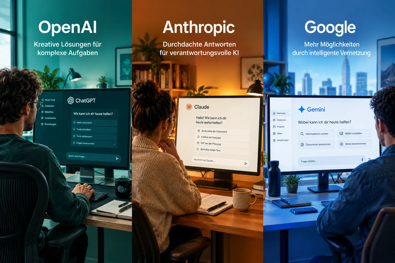 Einordnung in die KI-Modell-Landschaft: OpenAI, Anthropic, Google