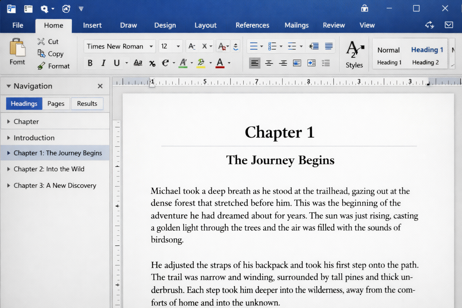 Detailed () image showing a close-up view of Microsoft Word interface on a computer screen with document formatting toolbar