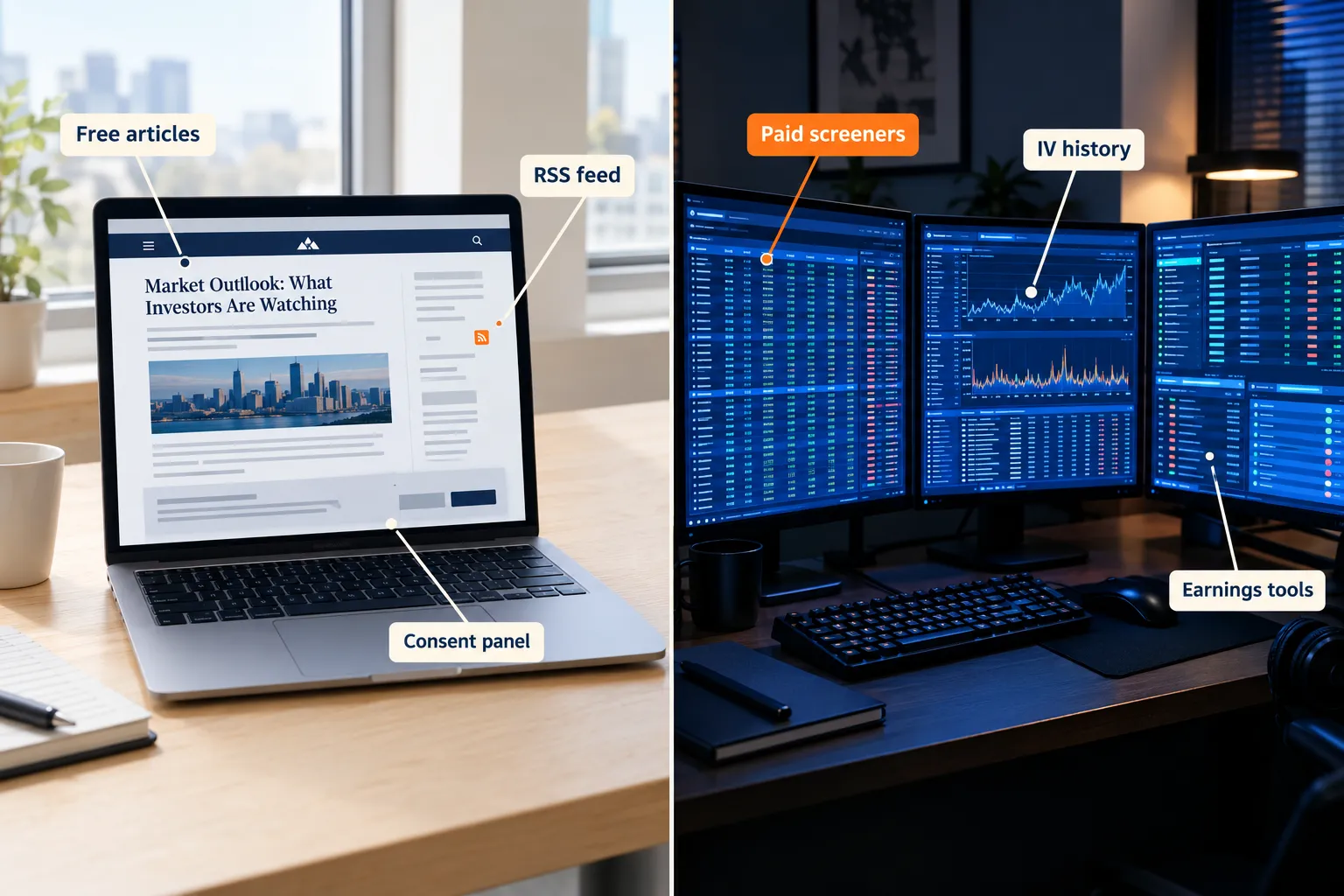How do the Market Chameleon earnings tools work?