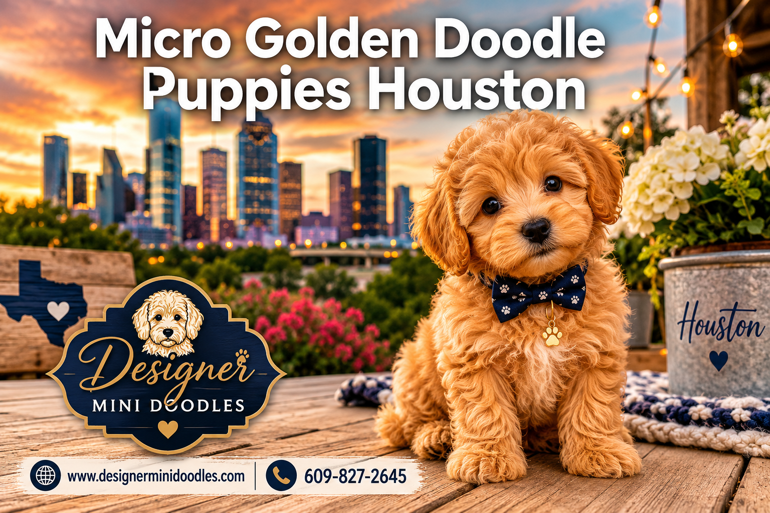 micro golden doodle puppies Houston