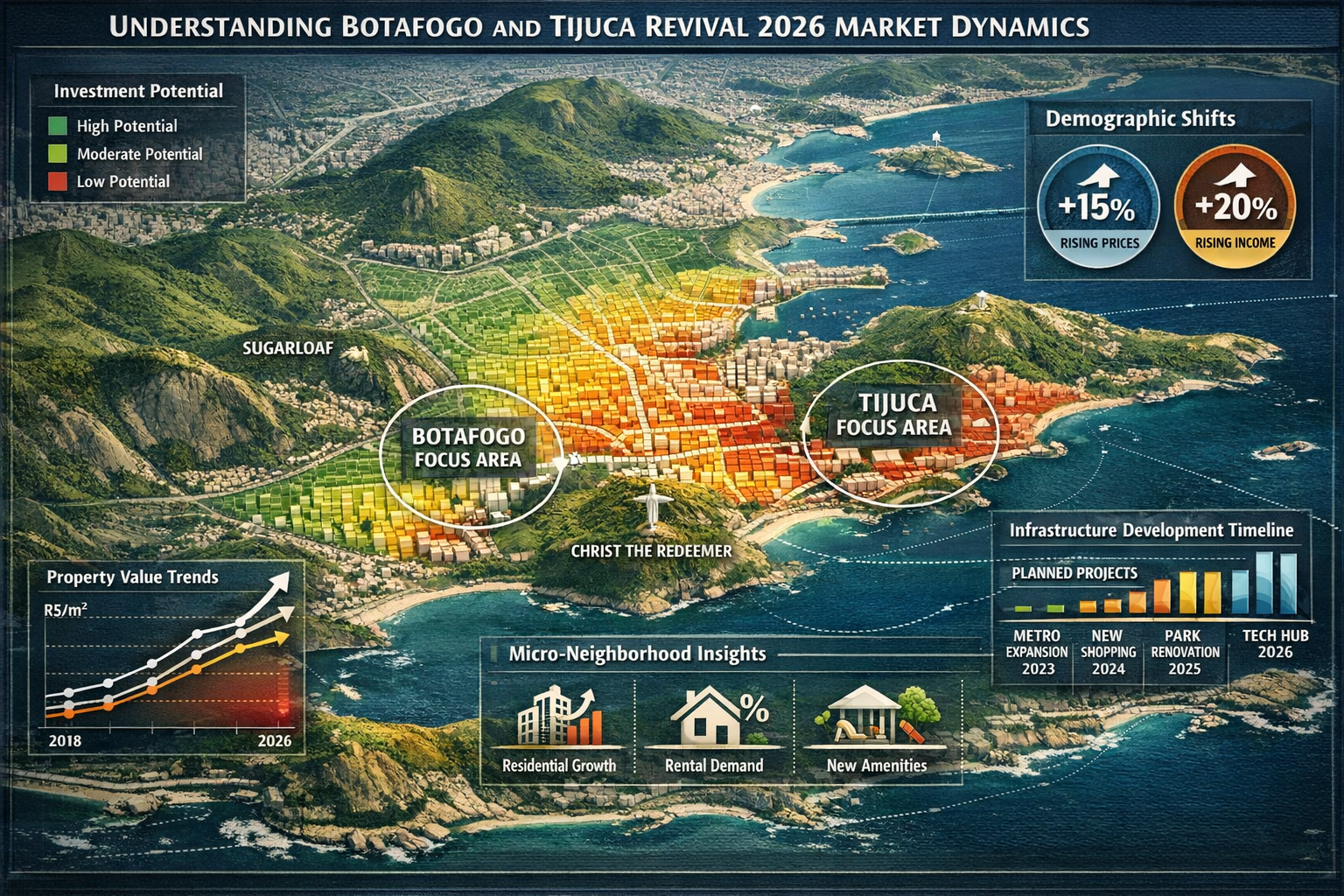 Detailed market dynamics visualization for 'Understanding Botafogo and Tijuca Revival 2026 Market Dynamics', presenting a