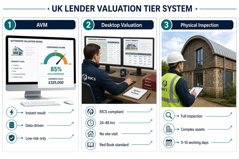 How the UK Lender Valuation Tier System Works