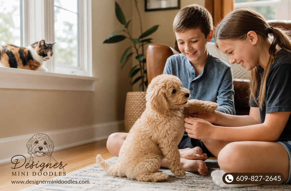 Are micro goldendoodles good with kids and other pets?