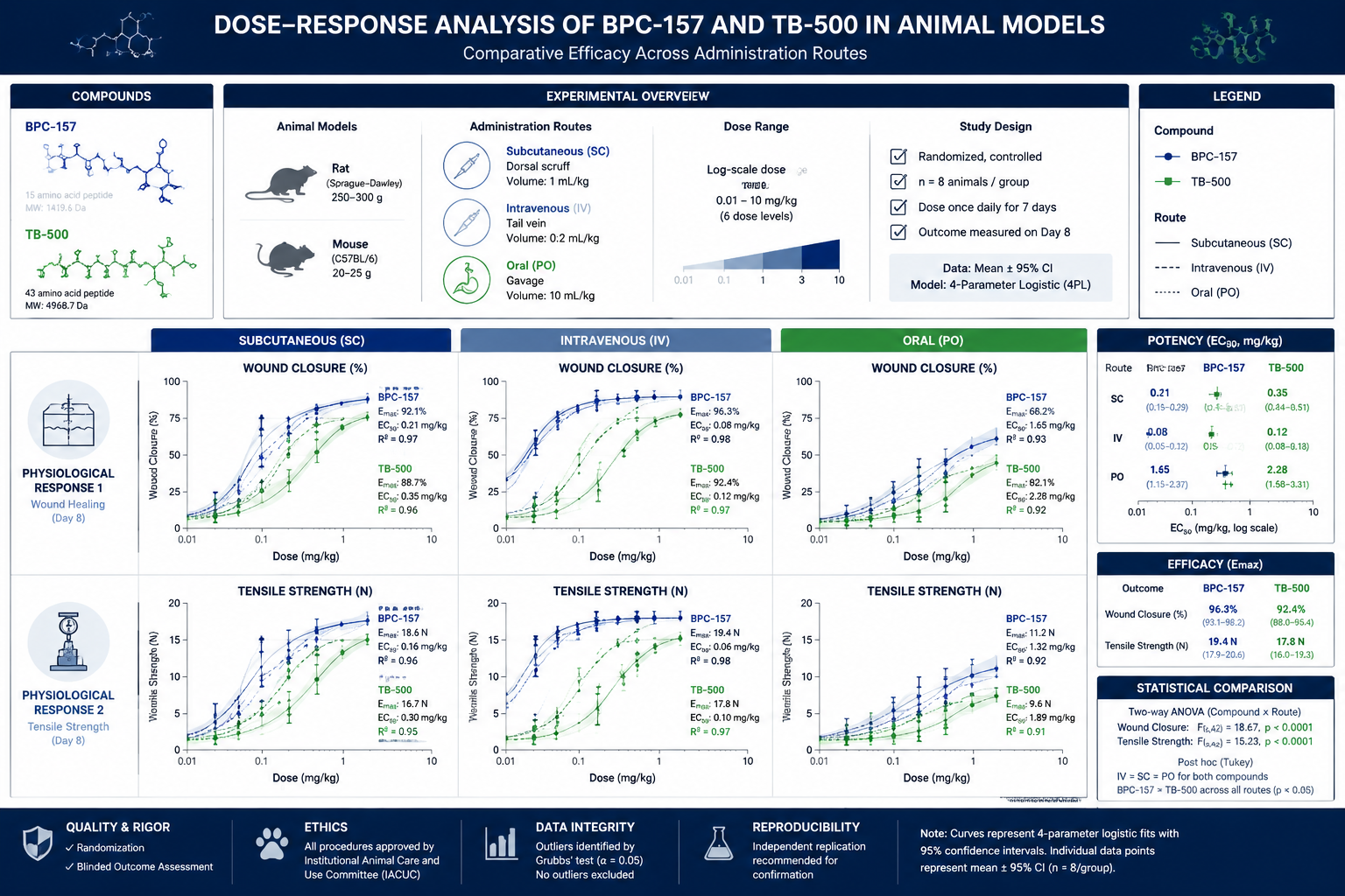 Outcome Measures and Confounders in Designing Experiments With BPC‑157 and TB‑500