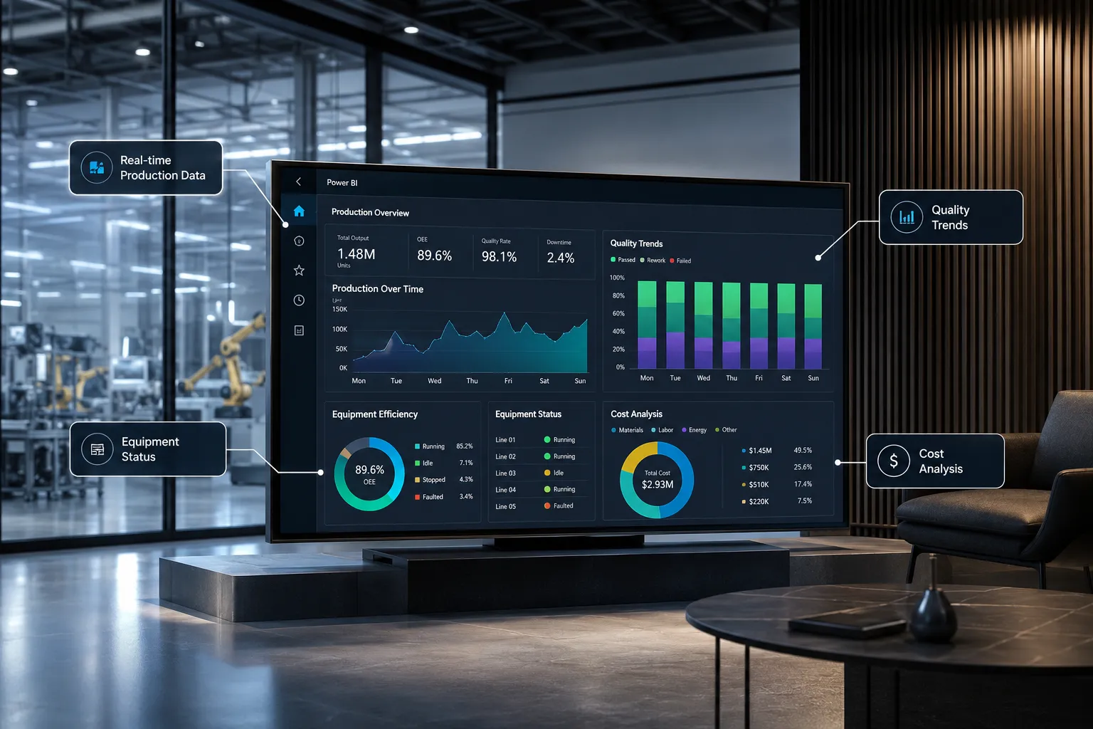 How Can Power BI Help Track Manufacturing Metrics and Production Data