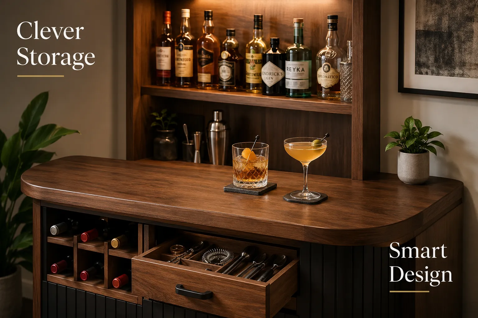 Designing Your Compact Home Bar: Dimensions, Storage, and Layout