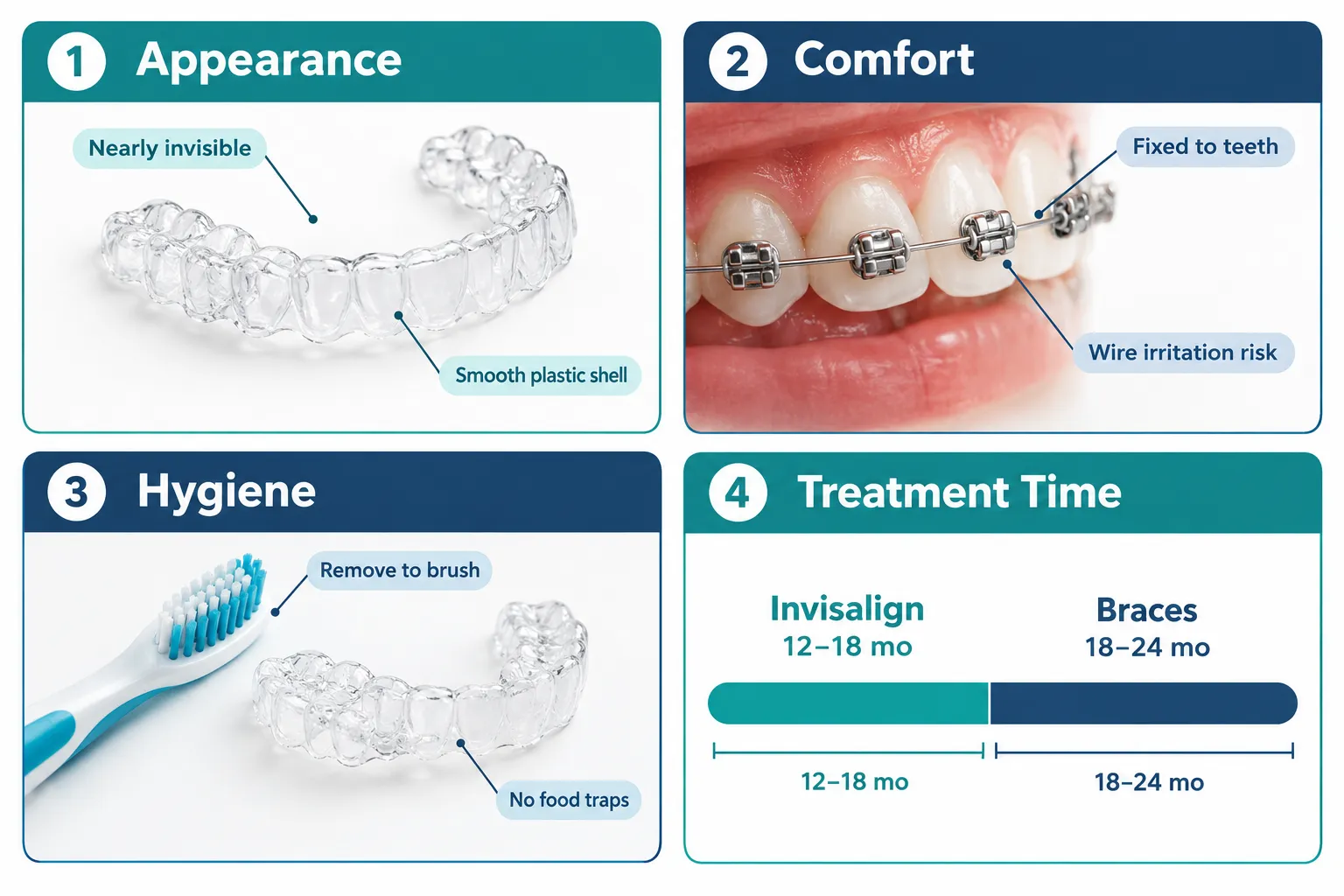 Invisalign vs. Braces: How to Choose the Right Option for Your Smile 2 Understanding the Two Options: What Each System Actually Does