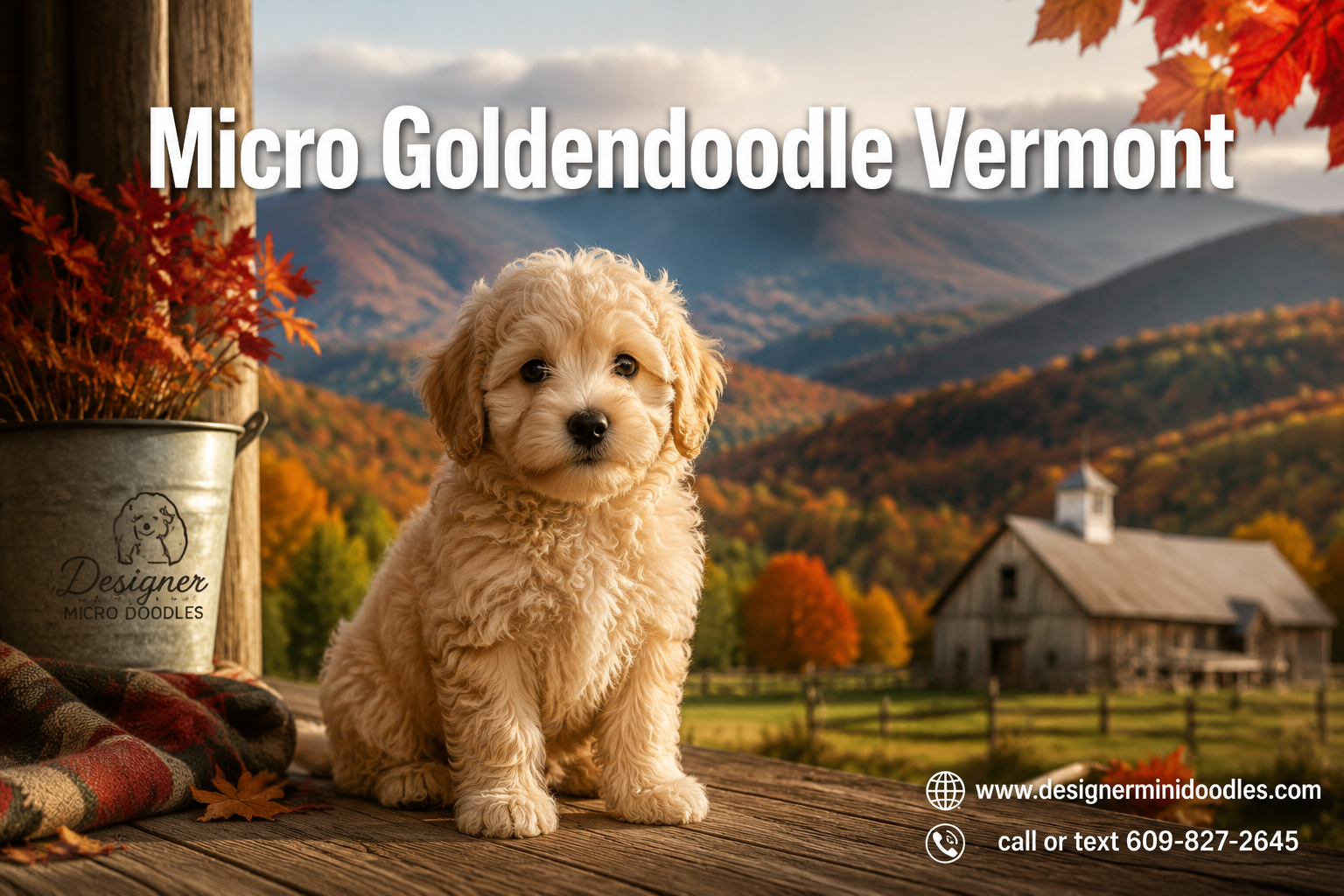 Micro goldendoodle Vermont