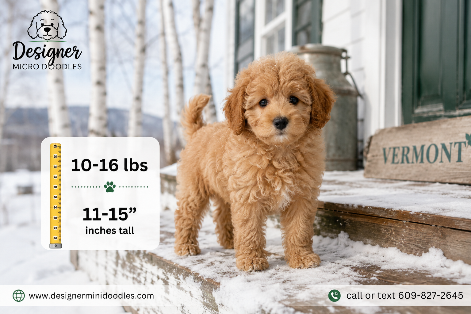Micro goldendoodle Vermont