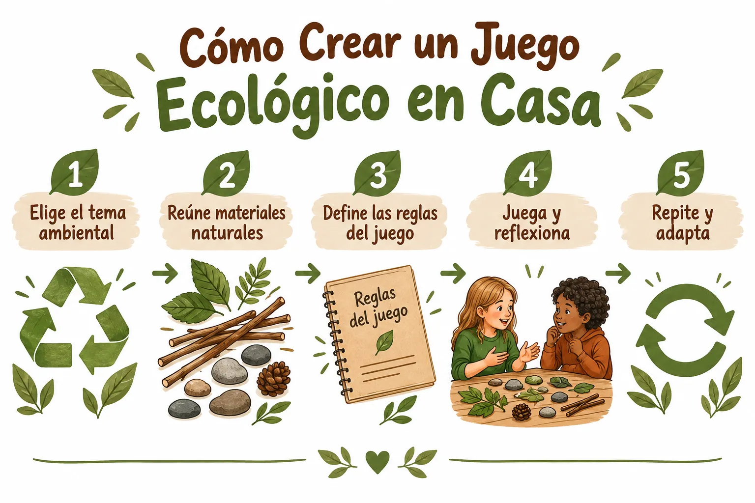 Cómo diseñar e integrar juegos ecológicos en casa y en el aula