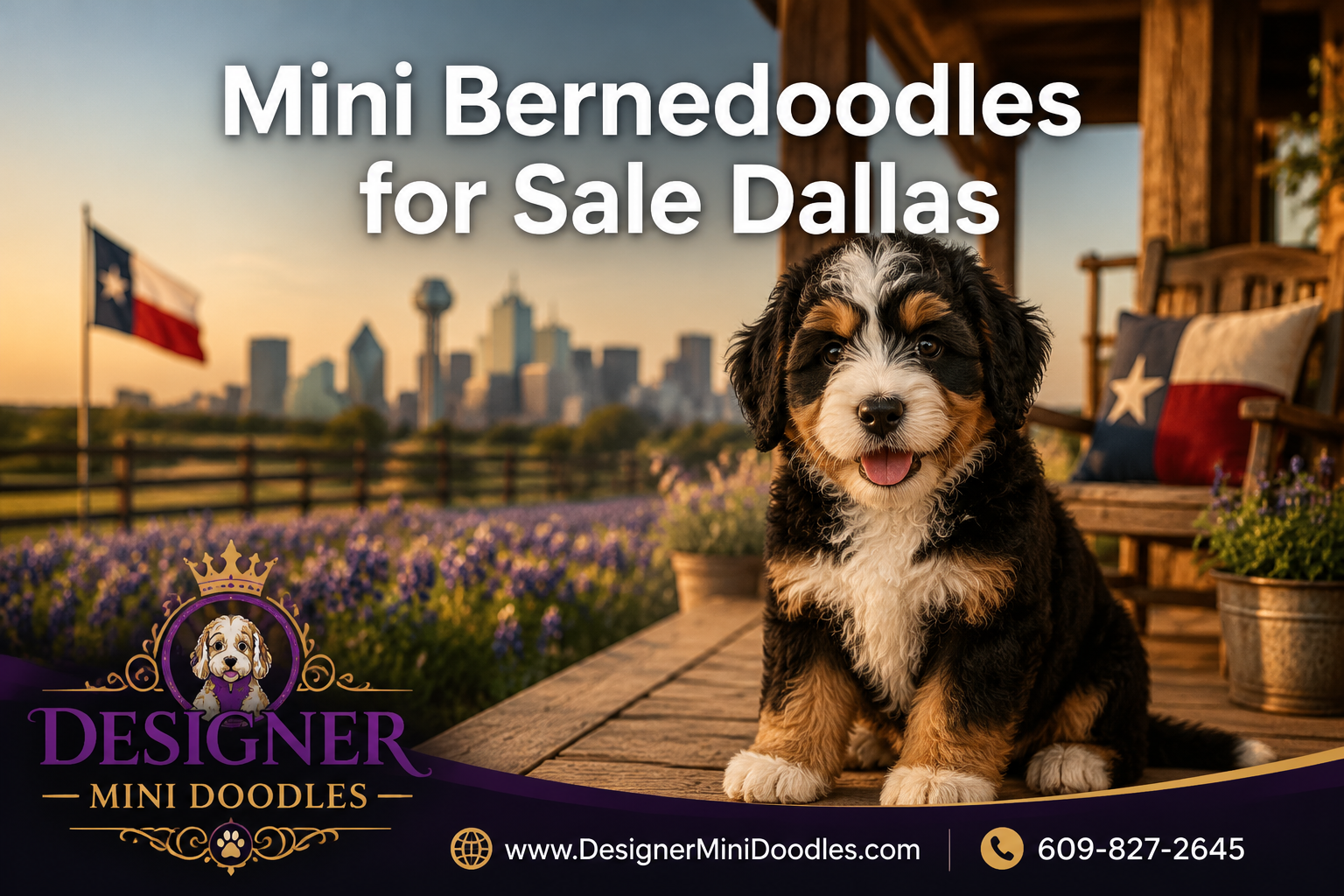 mini bernedoodles for sale Dallas