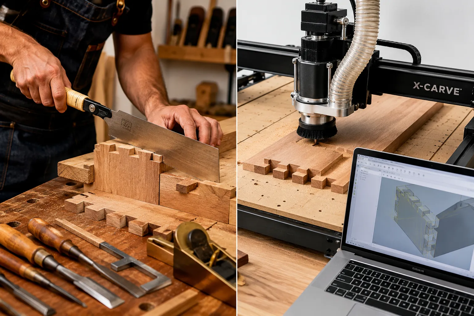 The Synergy of Digital Precision and Hand Tool Finesse for Custom Joinery