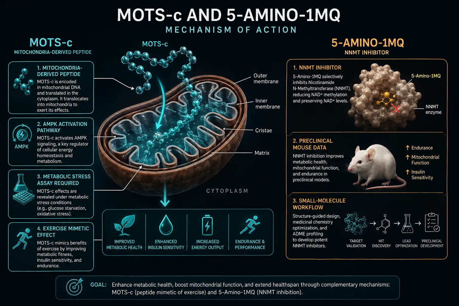 Retatrutide, MOTS-c, and 5-Amino-1MQ as Case Studies in Lab Design
