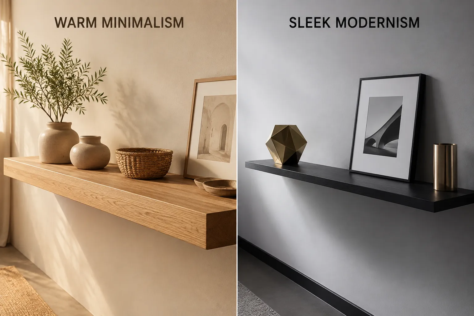 Embracing Modern Minimalist Design with DIY Floating Shelves