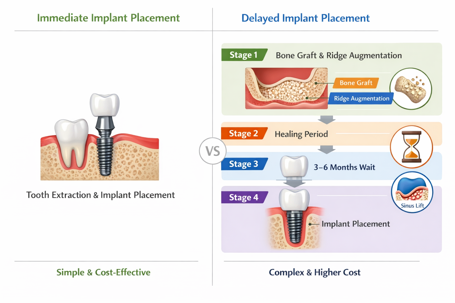 What happens if I wait too long after tooth extraction to get an implant?