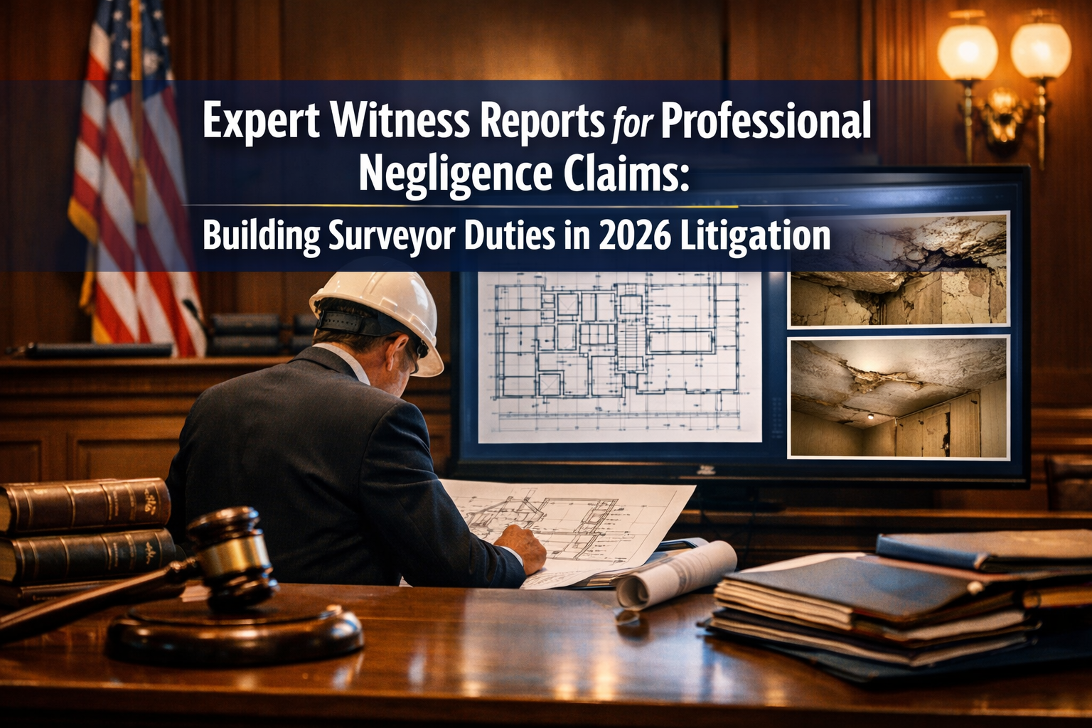 Professional () hero image featuring 'Expert Witness Reports for Professional Negligence Claims: Building Surveyor Duties in