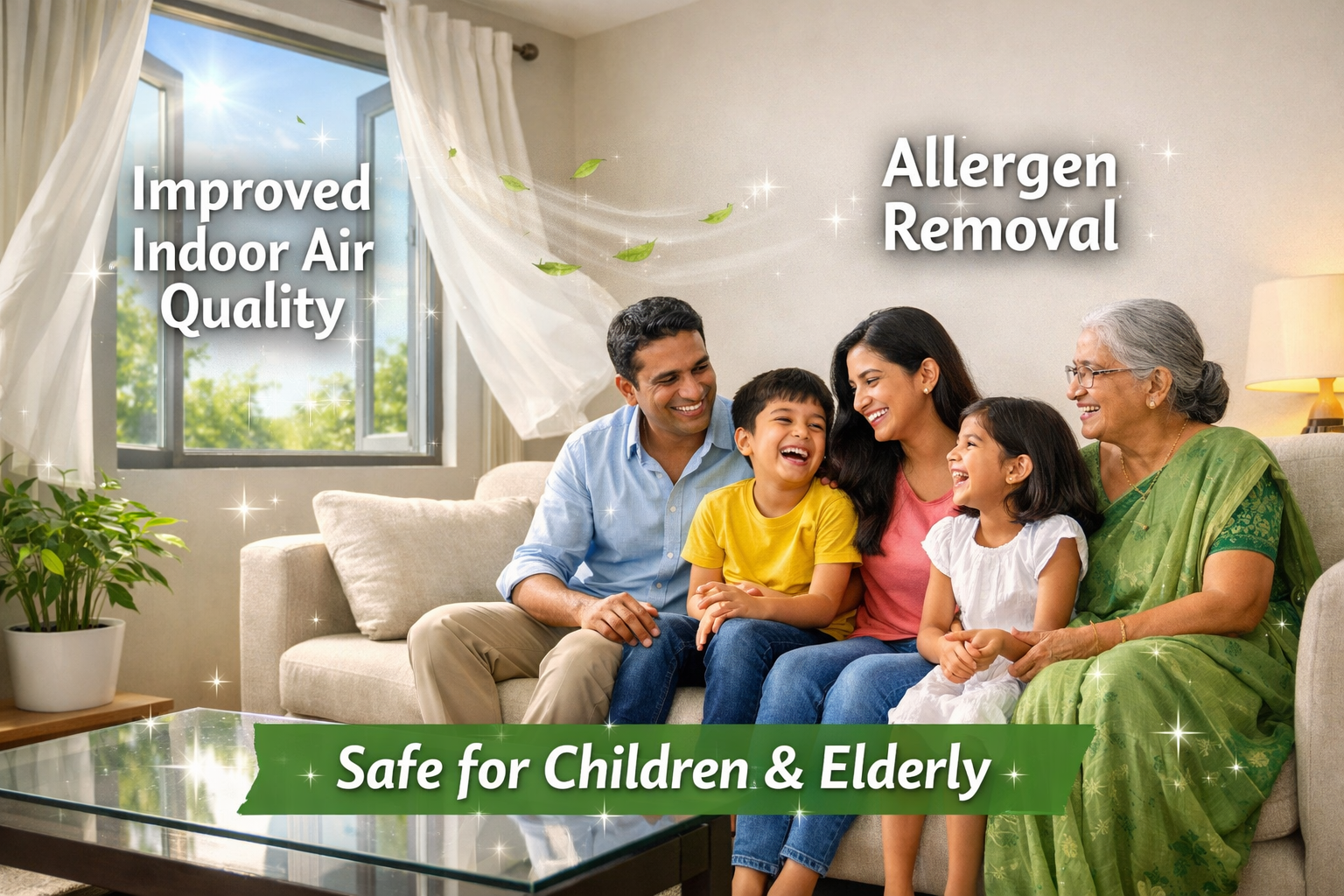 A clean, professional image (1536x1024) showcasing the benefits of using Apartment Cleaning Services in Chennai. The image should subtly fea