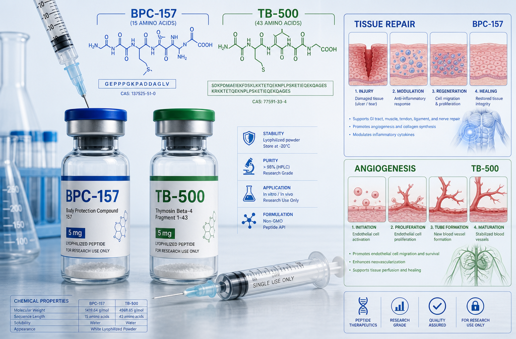 What Exactly Are BPC-157 and TB-500 Used for in Research?