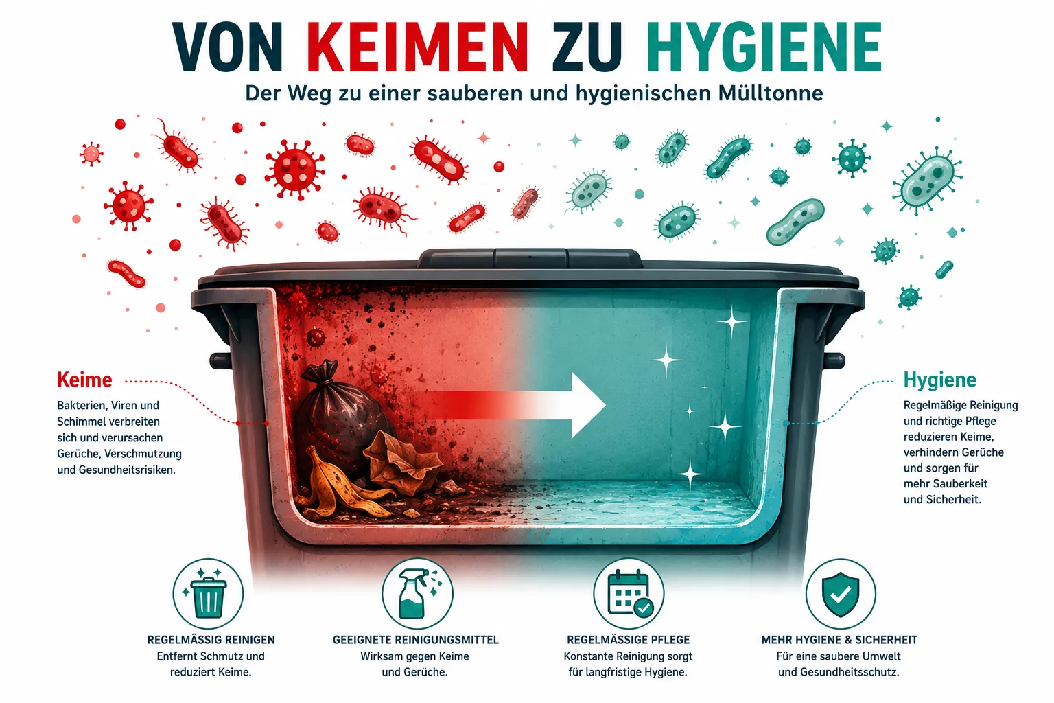Professionelle Mülltonnenreinigung: Hygiene-Vorteile und Müllplatz-Standards