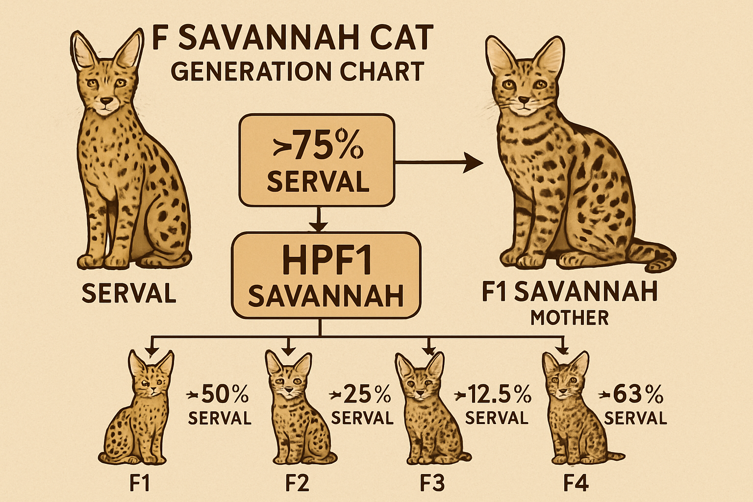 HPF1 Savannah cat for sale