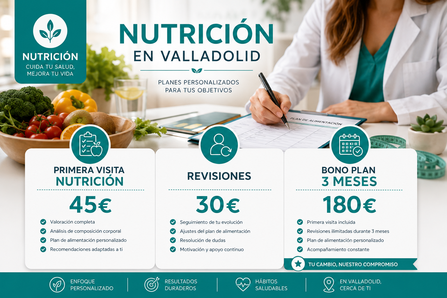 El enfoque integral de Fisiolive Valladolid: nutrición, fisioterapia y más