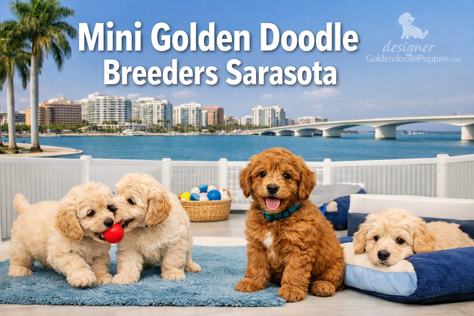 use keyphrases / topics as alt text do not use big paragraphs. Put logo of designergoldendoodlepuppies.com in images as possible where possi