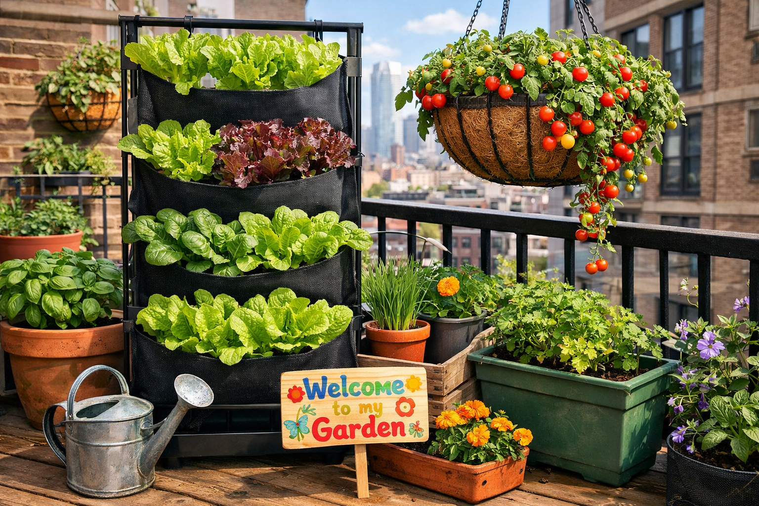 Small Balcony Vegetable Garden Ideas USA: 2026 Urban Guide