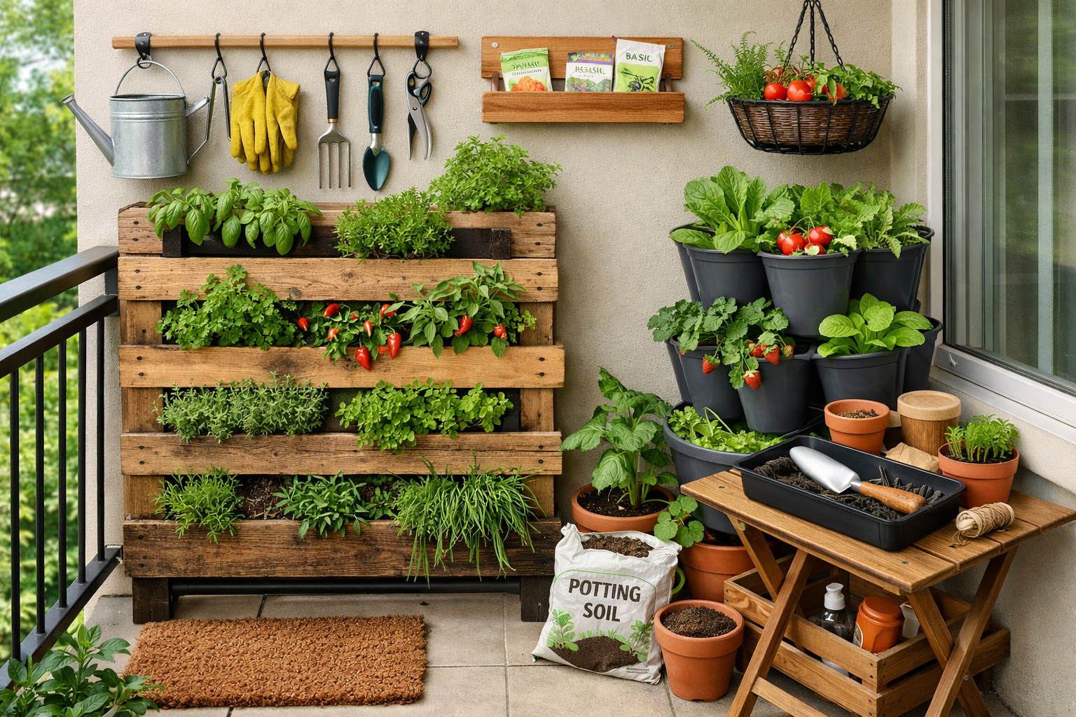 Small Balcony Vegetable Garden Ideas USA: 2026 Urban Guide