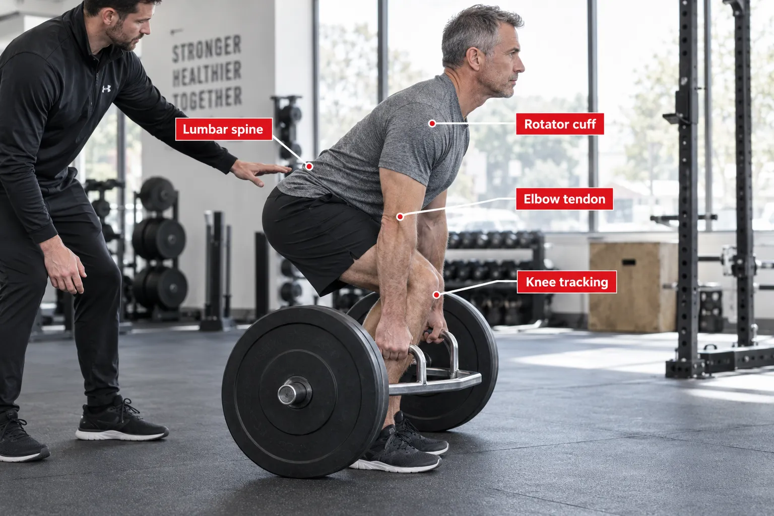 What injuries should you watch out for when lifting heavy after 40?